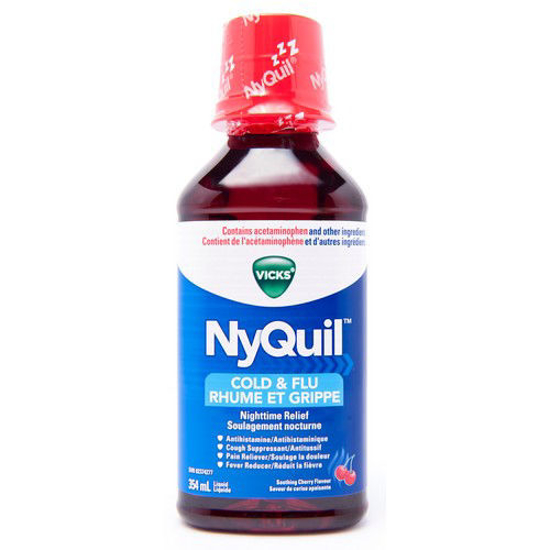 Picture of VICKS NYQUIL COLD-CHERRY LIQ 354ML