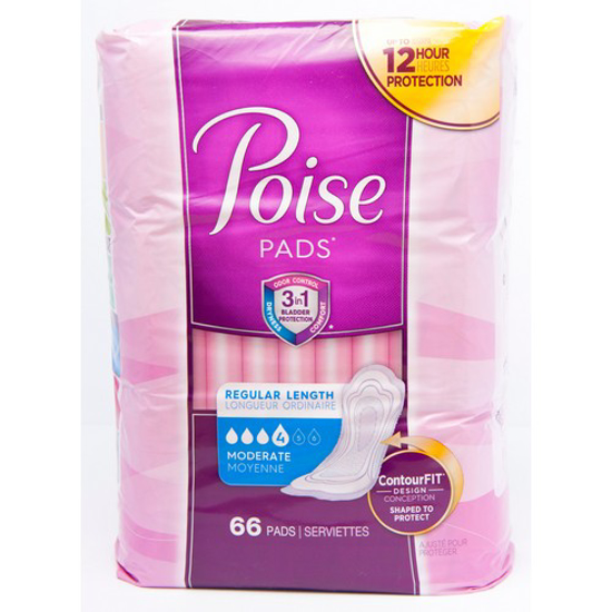 Picture of POISE PADS - MODERATE 66S