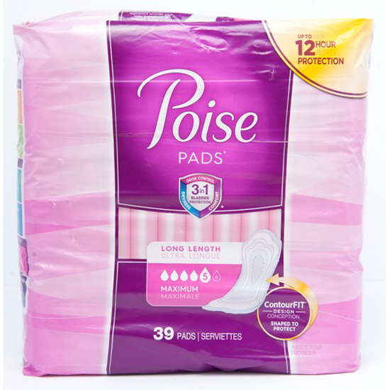 Picture of POISE PADS MAX COVERAGE 42S