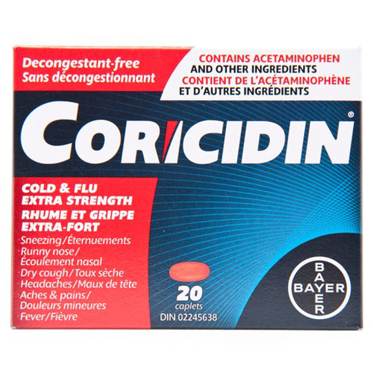 Picture of CORICIDIN II COLD and FLU - XTRA 20S