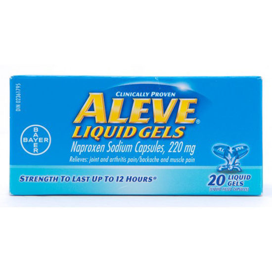 Picture of ALEVE NAPROXEN SODIUM LIQ GELS 20S