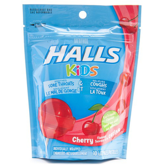 Picture of HALLS KIDS POPS - CHERRY - BAG 10S