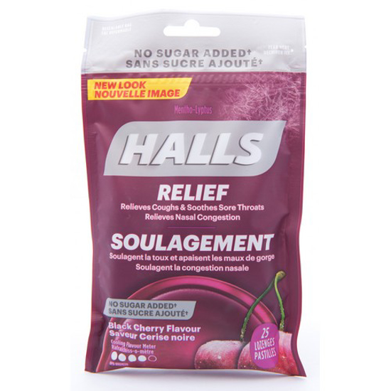 Picture of HALLS LOZ - BLACK CHERRY SF 25S