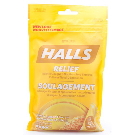 Picture of HALLS LOZ - HONEY LEMON 30S