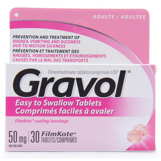 Picture of GRAVOL TAB 50MG 30S