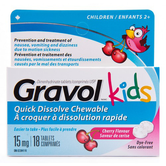 Picture of GRAVOL KIDS - DYE FREE CHEW 15M