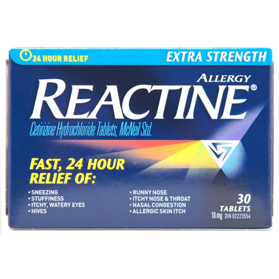 Picture of REACTINE XTRA STRNGTH TAB 10MG 30S