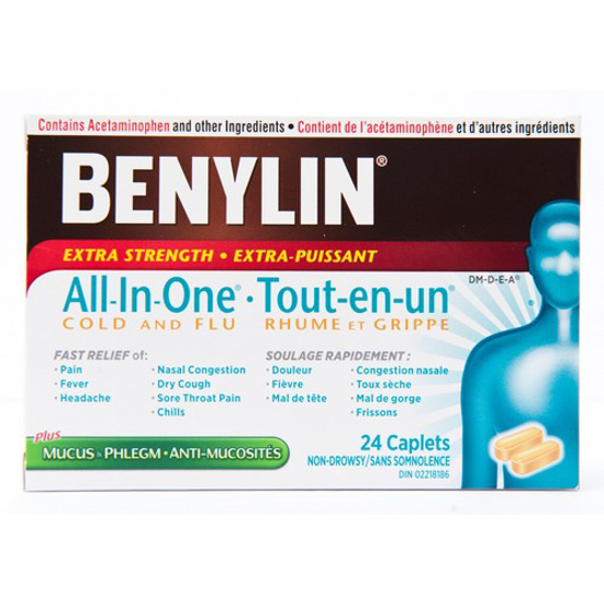 Picture of BENYLIN ALL IN 1 CLD and FLU CPLT 24S