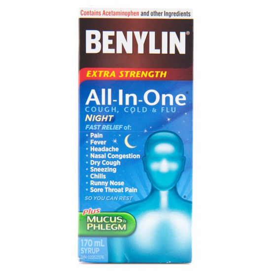 Picture of BENYLIN ALL IN ONE NIGHT SYRP 170ML