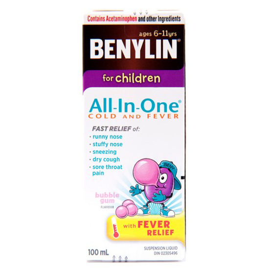 Picture of BENYLIN CHLD COLD/FVR SYRP 100ML