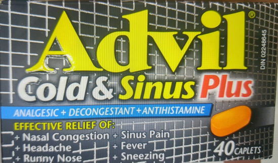 Picture of ADVIL COLD/SINUS PLS CPLT 200MG 40S