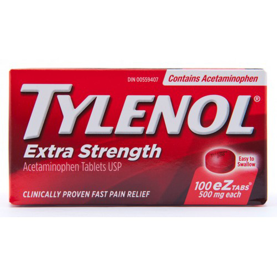 Picture of TYLENOL XTRA EZ OPN TAB 500MG 100S