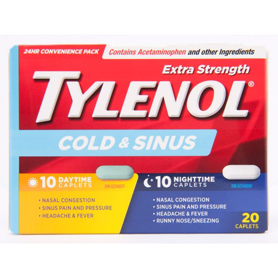 Picture of TYLENOL COLD and SINUS-XTRA DY/NT 20S