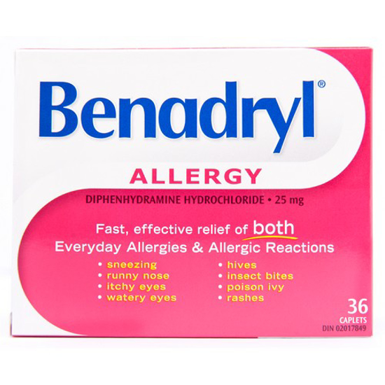 Picture of BENADRYL 25MG CAPLETS 36S