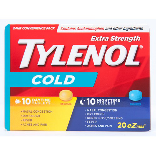 Picture of TYLENOL COLD XTRA DAY/NIGHT TAB 20S