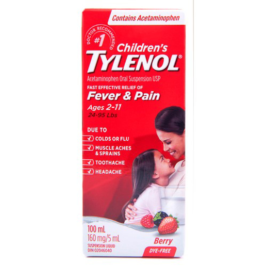 Picture of TYLENOL CHILD BERRY DYE FREE 100ML