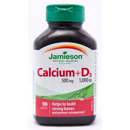 Picture of JAMIESON CALCIUM 500MG W/D 90S