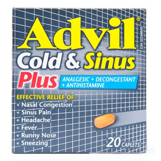 Picture of ADVIL COLD and SINUS PLUS CPLT 20S