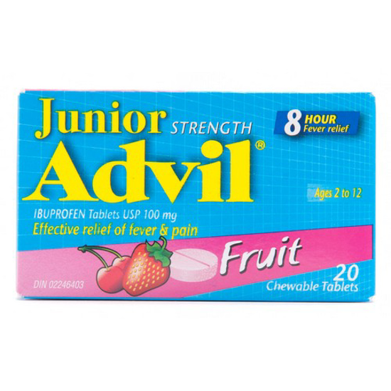 Picture of ADVIL JR IBUPR - FRUI CHW 100MG 20S