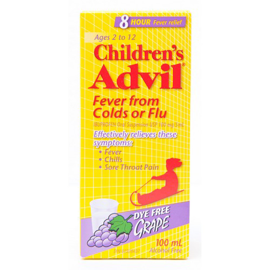 Picture of ADVIL CHILD SUSP-DYE FREE-GRP 100ML