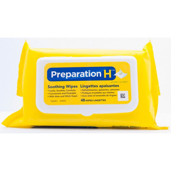 Picture of PREPARATION H SOOTHING WIPES 48