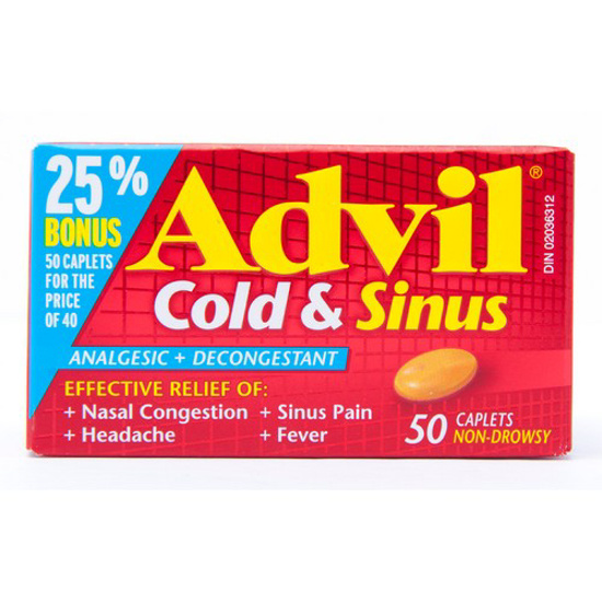 Picture of ADVIL COLD and SINUS BNS PK CPLT 50S