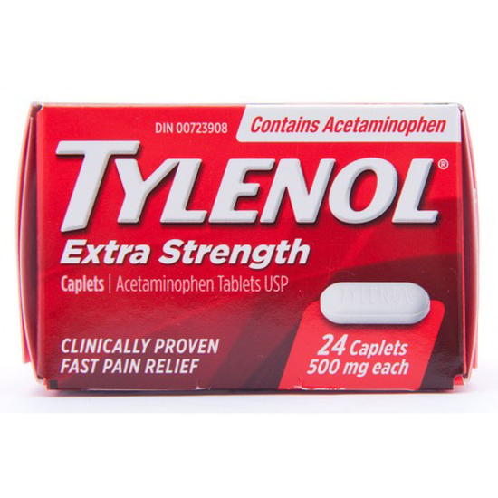 Picture of TYLENOL ACET  XTRA CPLT 500MG 24S