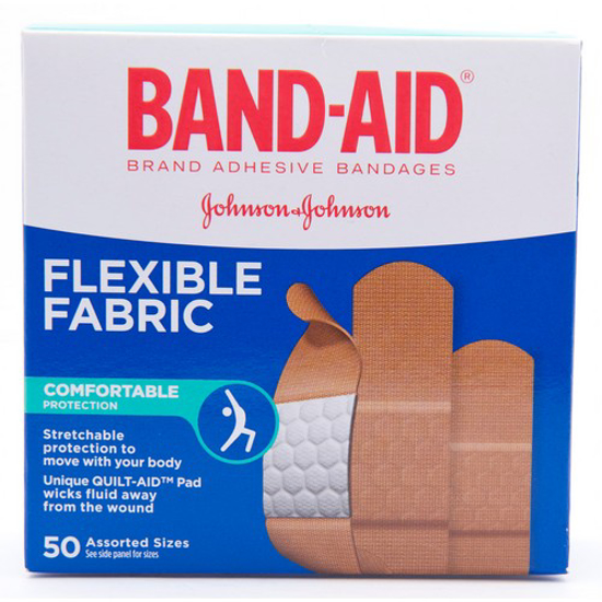 Picture of BAND-AID - FABRIC FLEXIBLE ASST 50S