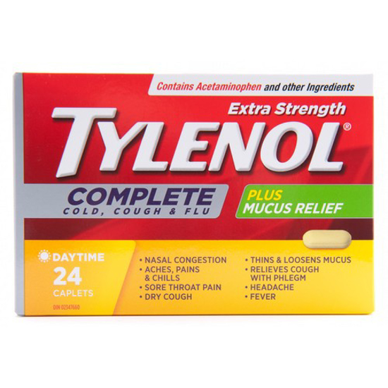 Picture of TYLENOL CMPLT CLD/CGH/FLU XTRA 24S