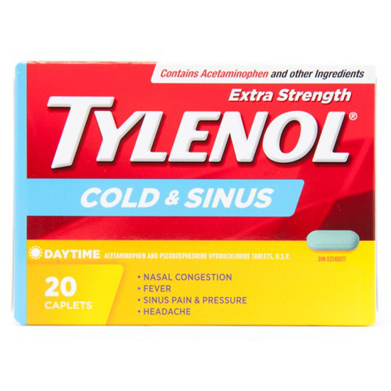 Picture of TYLENOL COLD and SINUS-XTRA CPLT 20S