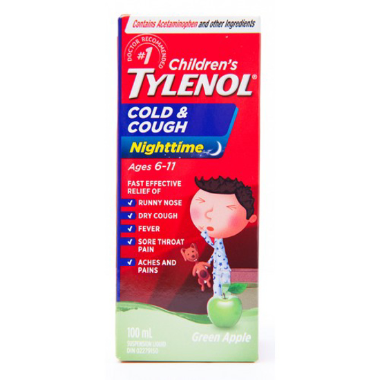 Picture of TYLENOL CHILD CGH CLD APLE NT 100ML