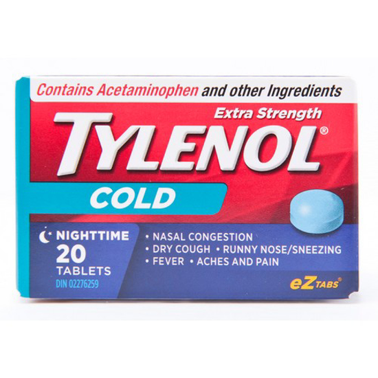 Picture of TYLENOL COLD XTRA NIGHT TAB 20S