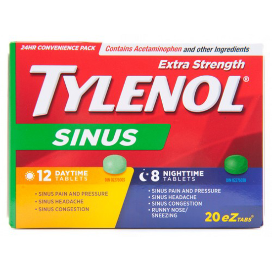 Picture of TYLENOL SINUS XTRA DAY/NGHT TAB 20S