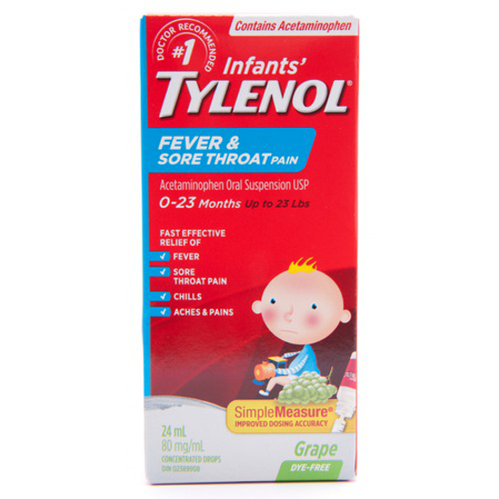 Picture of TYLENOL INFNT CLD/FLU GRAPE 24ML