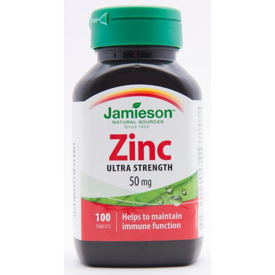 Picture of JAMIESON ZINC GLUCO TAB 50MG 100S