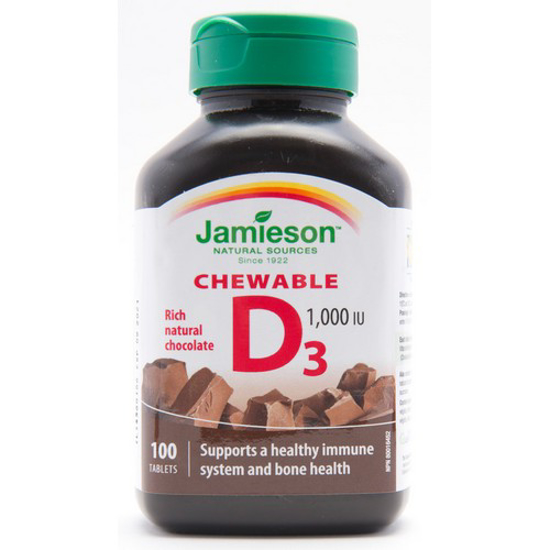 Picture of JAMIESON VIT D CHOC 1000IU 100S