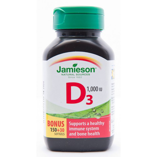 Picture of JAMIESON VIT D 1000IU 150+30S