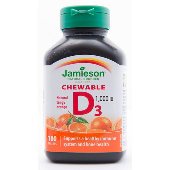 Picture of JAMIESON VIT D ORNG CHEW 1000MG 100