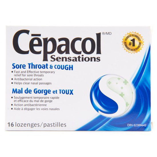 Picture of CEPACOL LOZENGE -  XST THRT/COUGH 16S