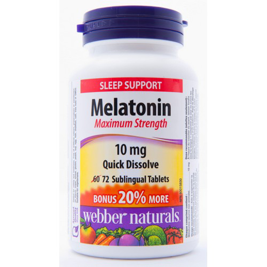 Picture of WEBBER NATURALS MELATONIN - MAX STR