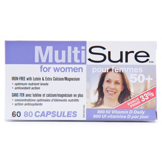 Picture of MULTISURE MULTIVIT WMN (50+) 60+20S