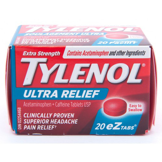 Picture of TYLENOL ULT RELF TOUGH ON HEAD 20S