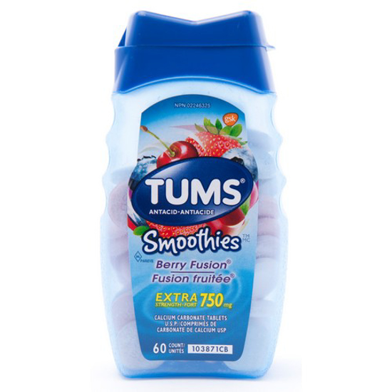 Picture of TUMS SMOOTH XTRA BERRY TAB 60S