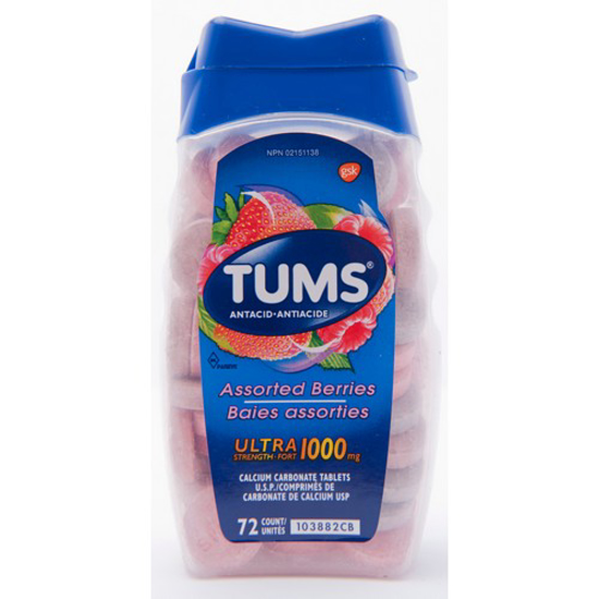 Picture of TUMS ULT - ASST BRY TAB 1000MG 72S