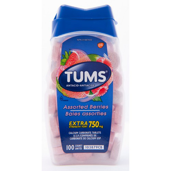 Picture of TUMS XTRA - ASST BRY TAB 750MG 100S