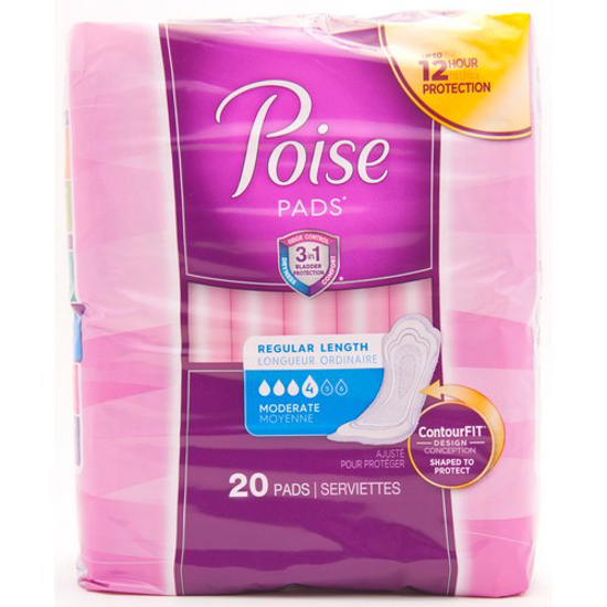 Picture of POISE PADS - MODERATE 20S