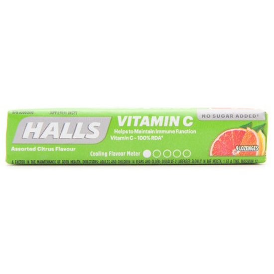 Picture of HALLS VIT C LOZ - CITRUS SF 9S