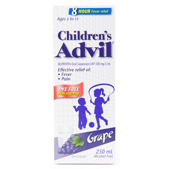 Picture of ADVIL CHILDRENS-GRP DYE FREE 230ML