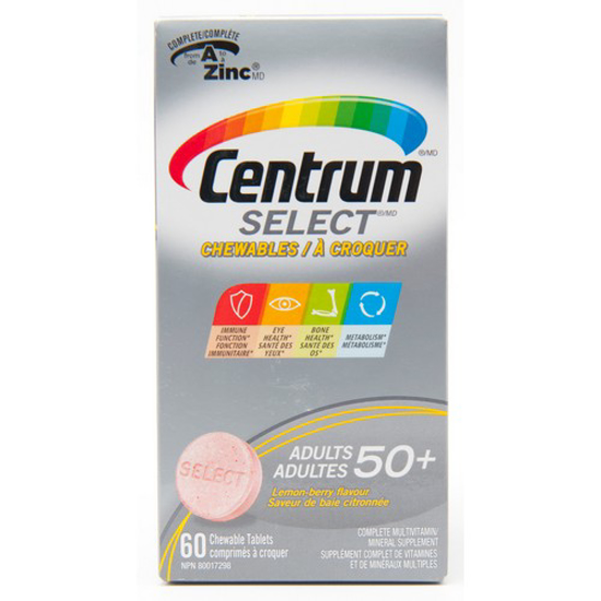 Picture of CENTRUM SELECT ADLT(50+)CHW TAB 60S