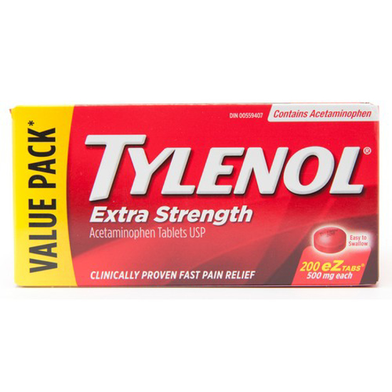 Picture of TYLENOL ACET XTRA EZ TAB 500MG 200S